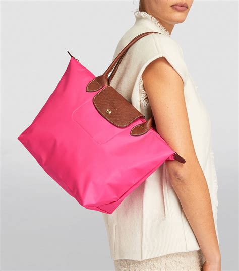 longchamp le pliage original handle pouch|longchamp medium shoulder tote bag.